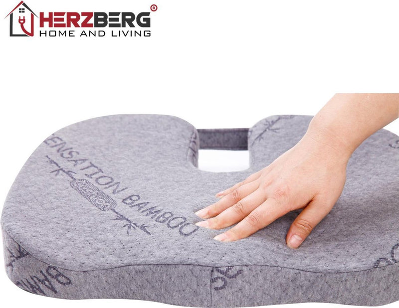 Herzberg Bamboe orthopedisch zitkussen tegen rugklachten - HG-8040
