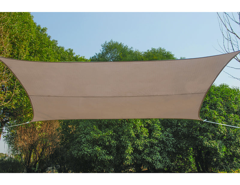 Practo Garden Schaduwzeil vierkant - polyester - taupe - 5 x 5 m - SZ004T