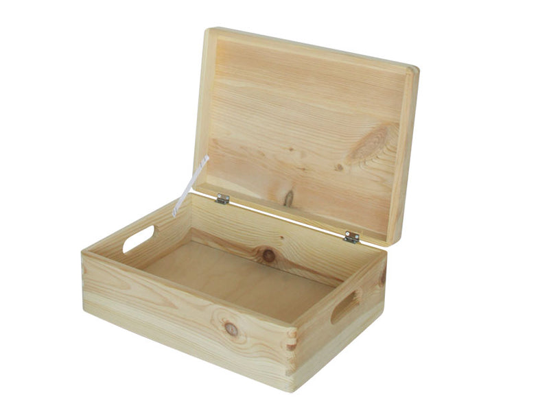 Practo Home Opbergbox met deksel hout 40 x 30 x 15 cm - H403