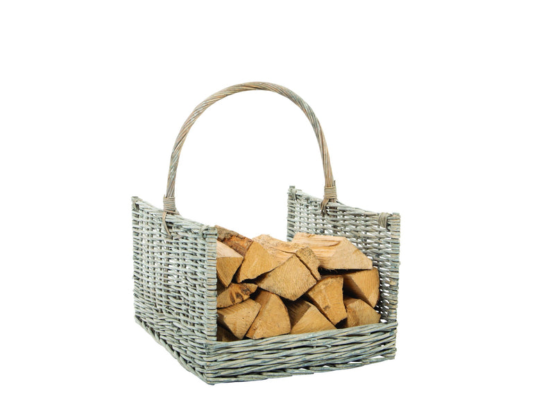 Practo Home Houtblokkenmand rotan rechthoek 59x51x54cm - W103