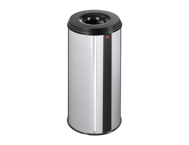 Hailo - Prullenbak ProfiLine Safe XL Inox- Zelfdovend - 45L - 0950-022