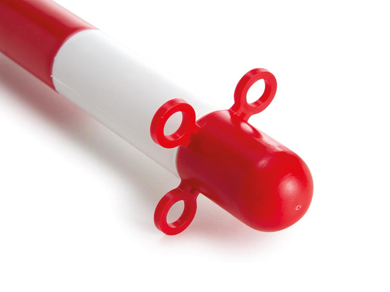 Perel Rood/witte plastic paal zonder voet - 1191-P90