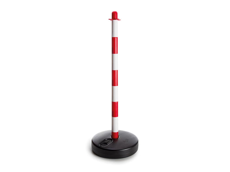 Perel Rood/witte plastic paal zonder voet - 1191-P90