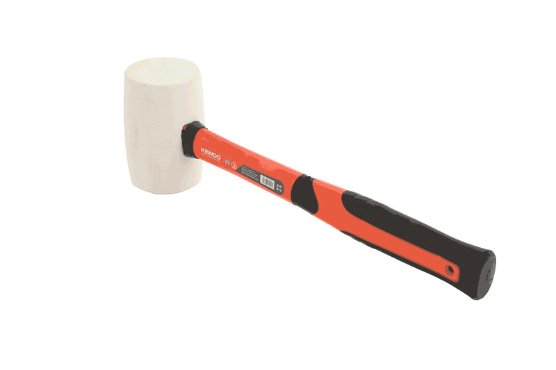 Kendo Rubber hamer met glasvezelsteel 450 gr - 25501