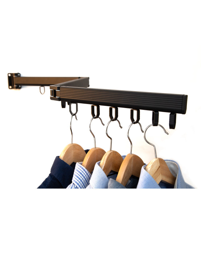 Practo Home Inklapbaar wanddroogrek driedelig - voor 18 hangers - V179