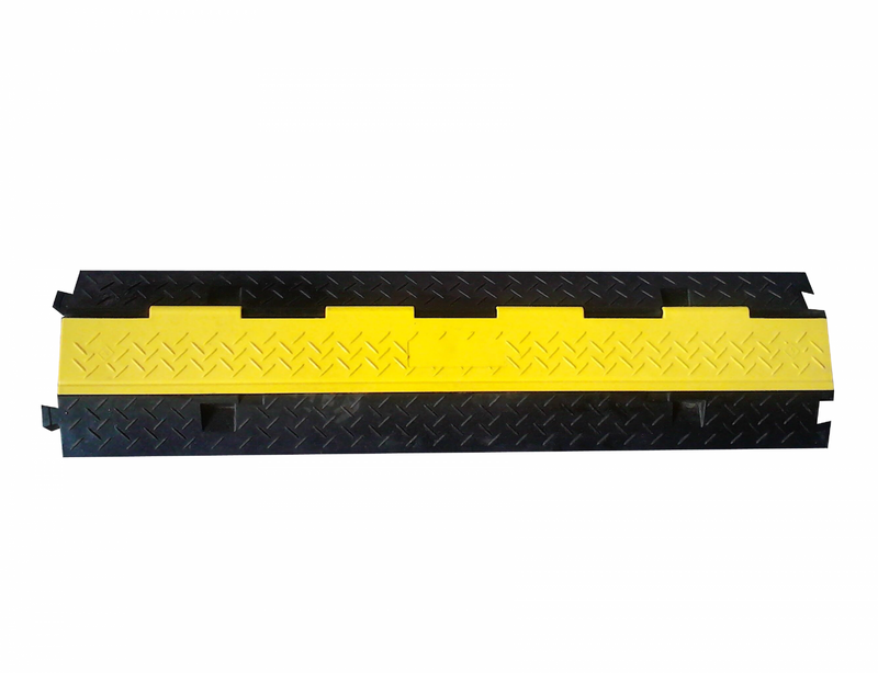 Practo Tools Kabelgoot - Kabelbrug rubber 2 kanalen met klep - 100 cm - P161