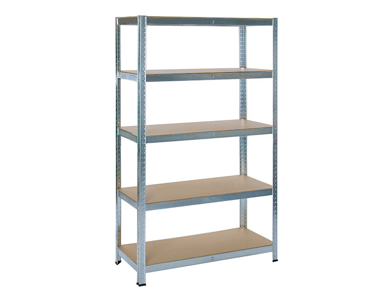 Practo Home Heavy Duty Opbergrek in metaal en hout - grijs - 180x90x45 cm - 5x175kg - M1809045.5
