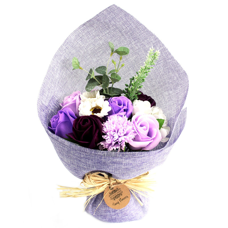 AW Gifts Zeep Bloemen Boeket - Paars - SFB-06