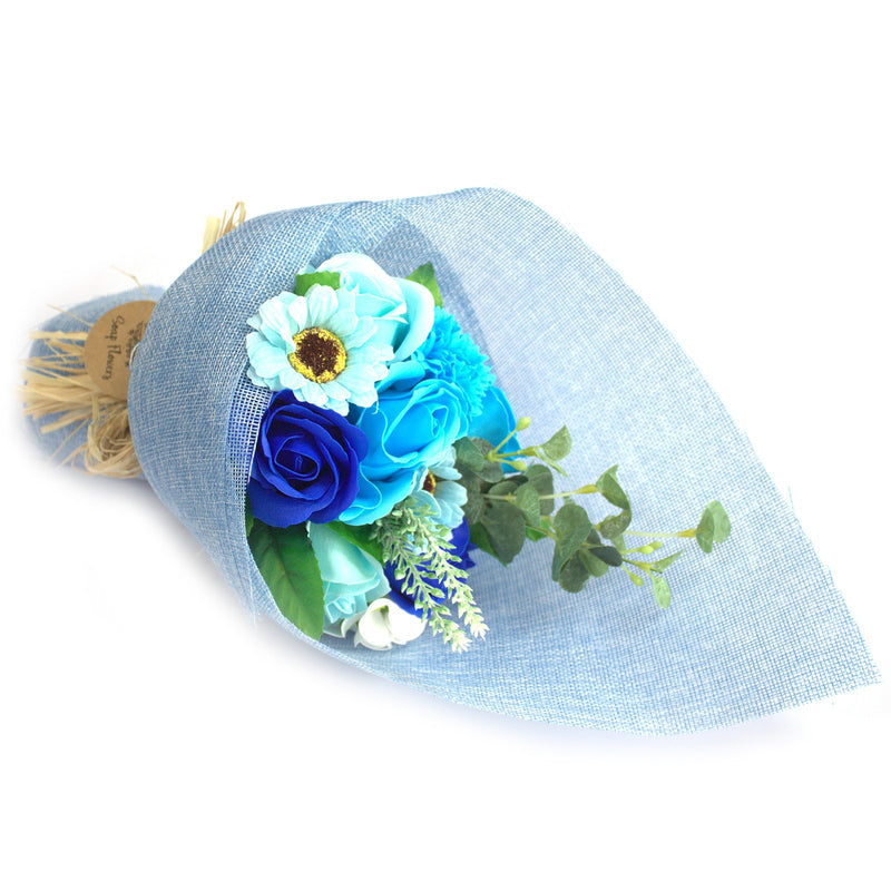 AW Gifts Zeep Bloemen Boeket - Blauw - SFB-03