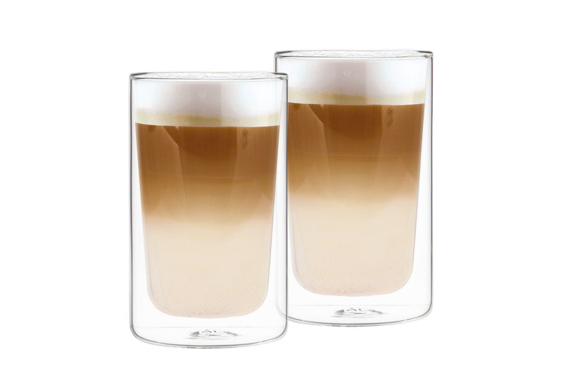 Karl Weis Dubbelwandige Koffieglazen modern - theeglazen XL 350ml set van 2 stuks - 17093