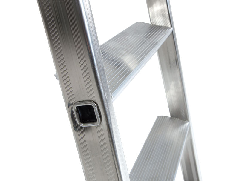 Escalo Industriële aluminium trapladder 11 brede treden Quadra - LE811