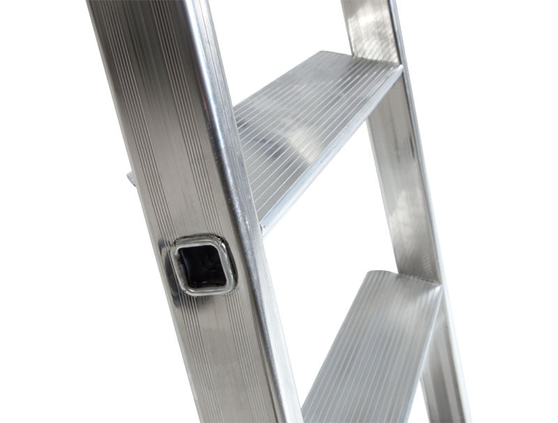 Escalo Industriële aluminium trapladder 10 brede treden Quadra - LE810