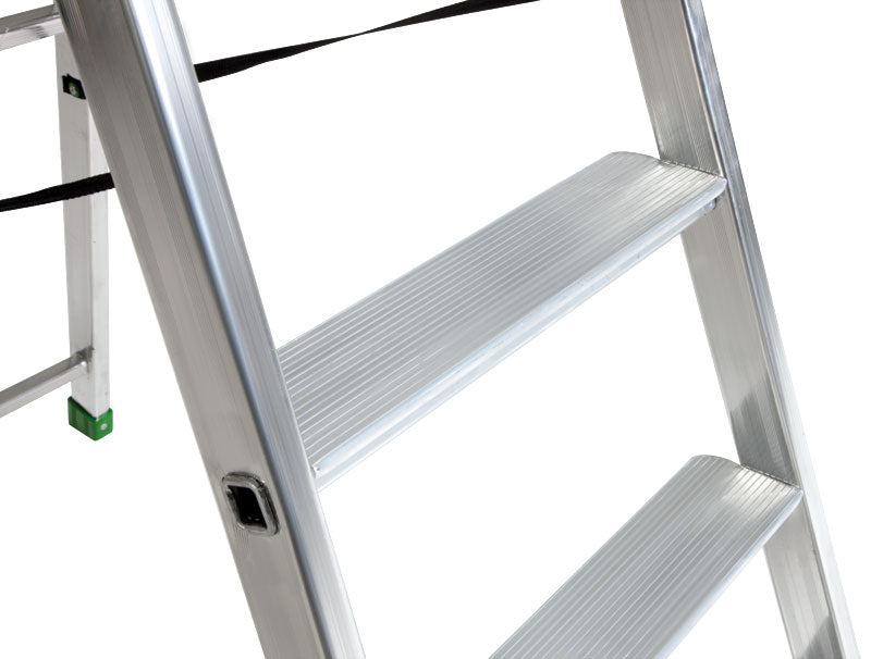 Escalo Industriële aluminium trapladder 10 brede treden Quadra - LE810