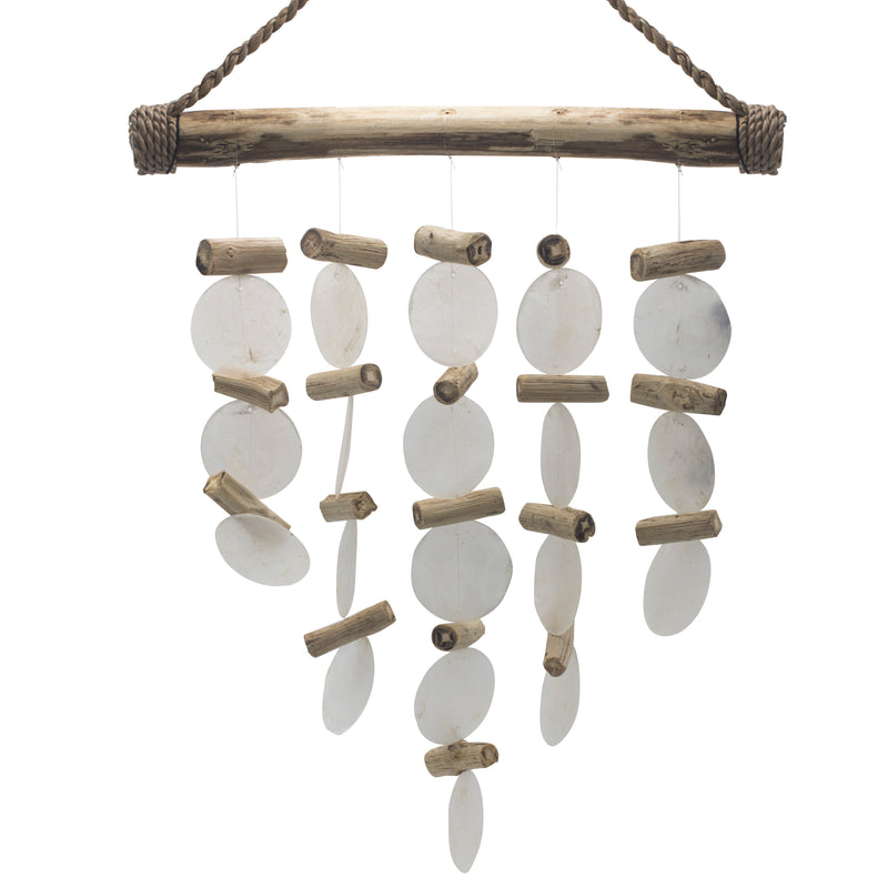 AW Gifts Parelmoer & Drijfhout Chime - 31x20cm - Copi-01