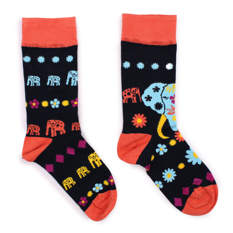 AW Gifts Hop Hare Bamboe Sokken - 36-40 - Gelukkige Olifant - BamS-02F