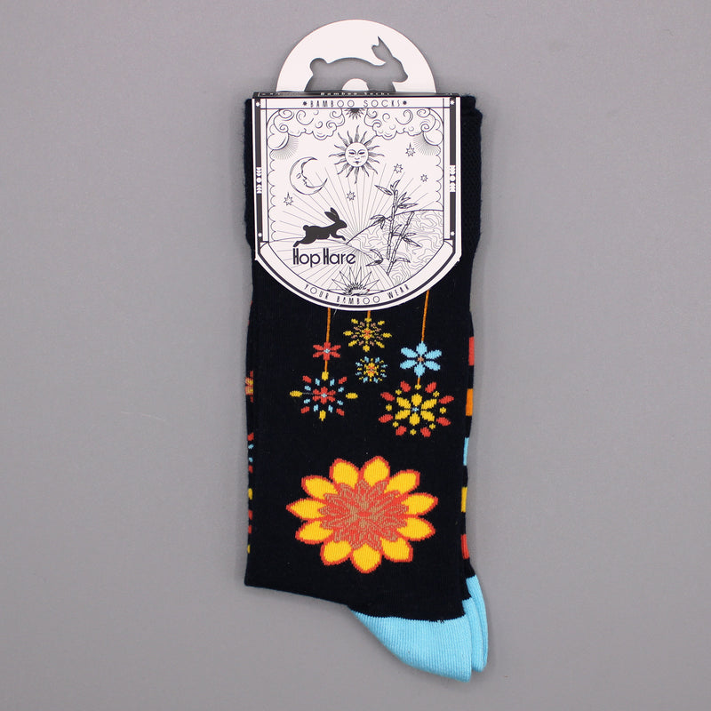AW Gifts Hop Hare Bamboe Sokken - 41-46 - Mandela Bloemen - BamS-05F-M