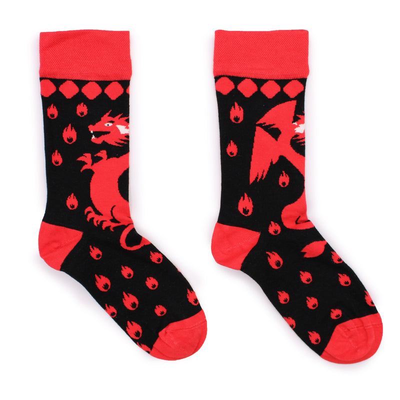 AW Gifts Hop Hare Bamboe Sokken - 36-40 - Rode Draken - BamS-08F