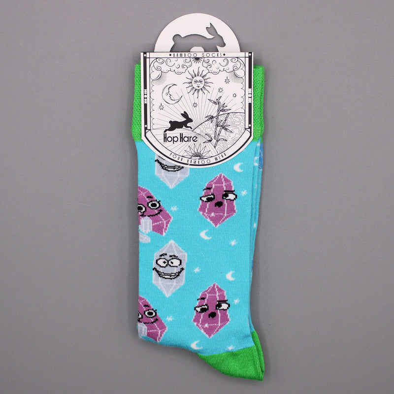 AW Gifts Hop Hare Bamboe Sokken - 41-46 - Geluks Edelstenen - BamS-11F-M