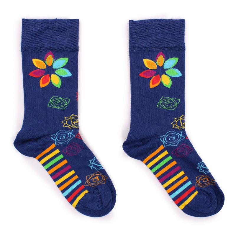 AW Gifts Hop Hare Bamboe Sokken - 36-40 - Regenboogchakra - BamS-19F