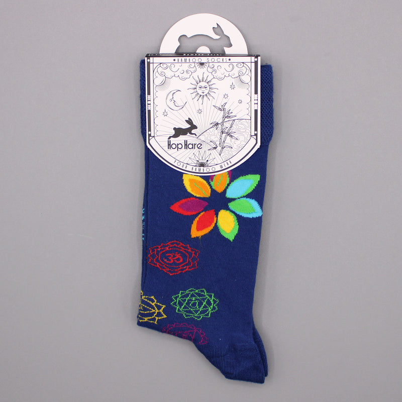 AW Gifts Hop Hare Bamboe Sokken - 36-40 - Regenboogchakra - BamS-19F