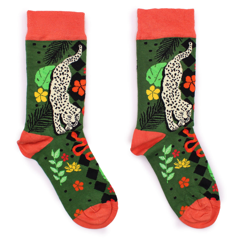 AW Gifts Hop Hare Bamboe Sokken - 36-40 - Balinese Jungle - BamS-24F