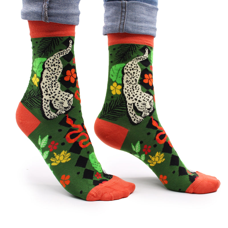 AW Gifts Hop Hare Bamboe Sokken - 36-40 - Balinese Jungle - BamS-24F