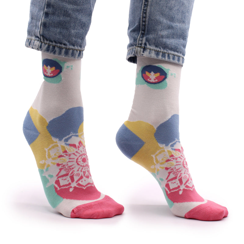AW Gifts Hop Hare Bamboe Sokken - 41-46 - Meditatie - BamS-07F-M