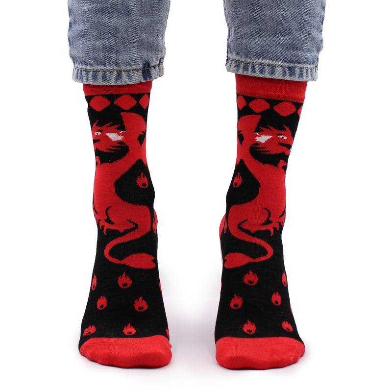 AW Gifts Hop Hare Bamboe Sokken - 36-40 - Rode Draken - BamS-08F