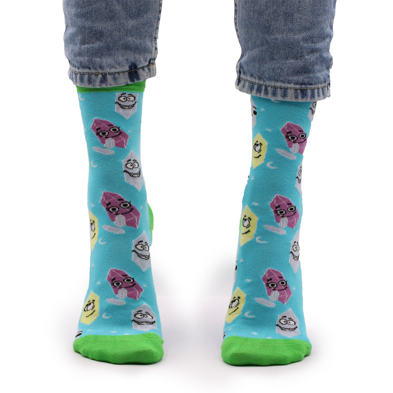 AW Gifts Hop Hare Bamboe Sokken - 41-46 - Geluks Edelstenen - BamS-11F-M