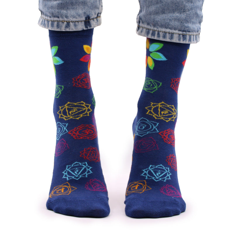 AW Gifts Hop Hare Bamboe Sokken - 36-40 - Regenboogchakra - BamS-19F