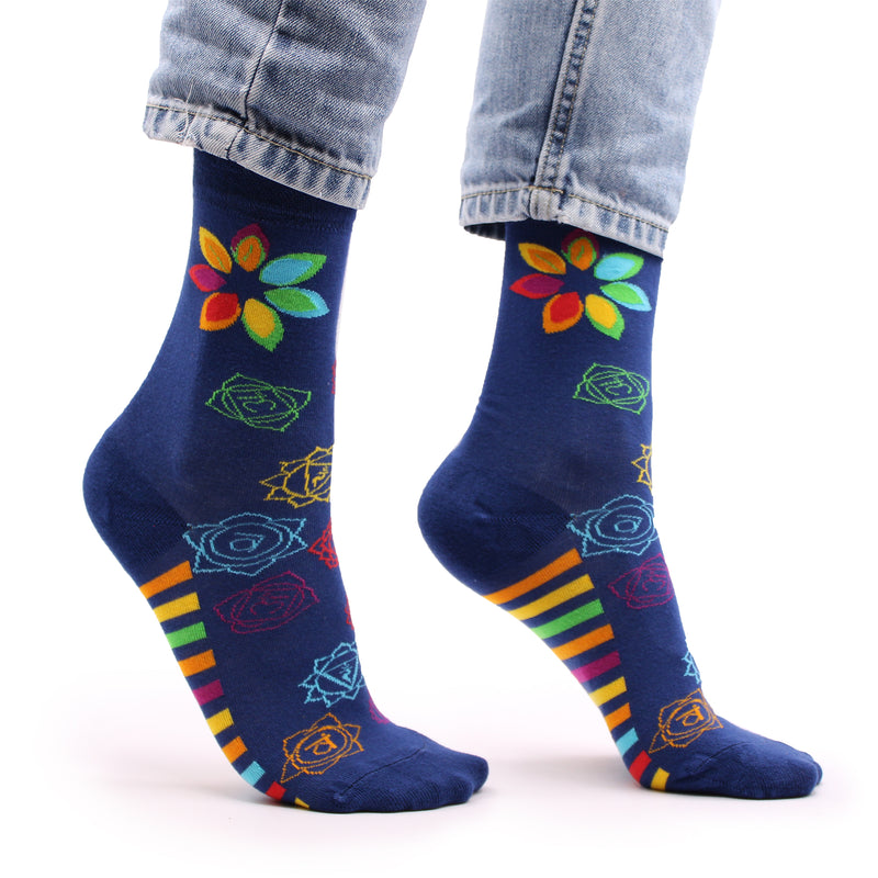 AW Gifts Hop Hare Bamboe Sokken - 36-40 - Regenboogchakra - BamS-19F