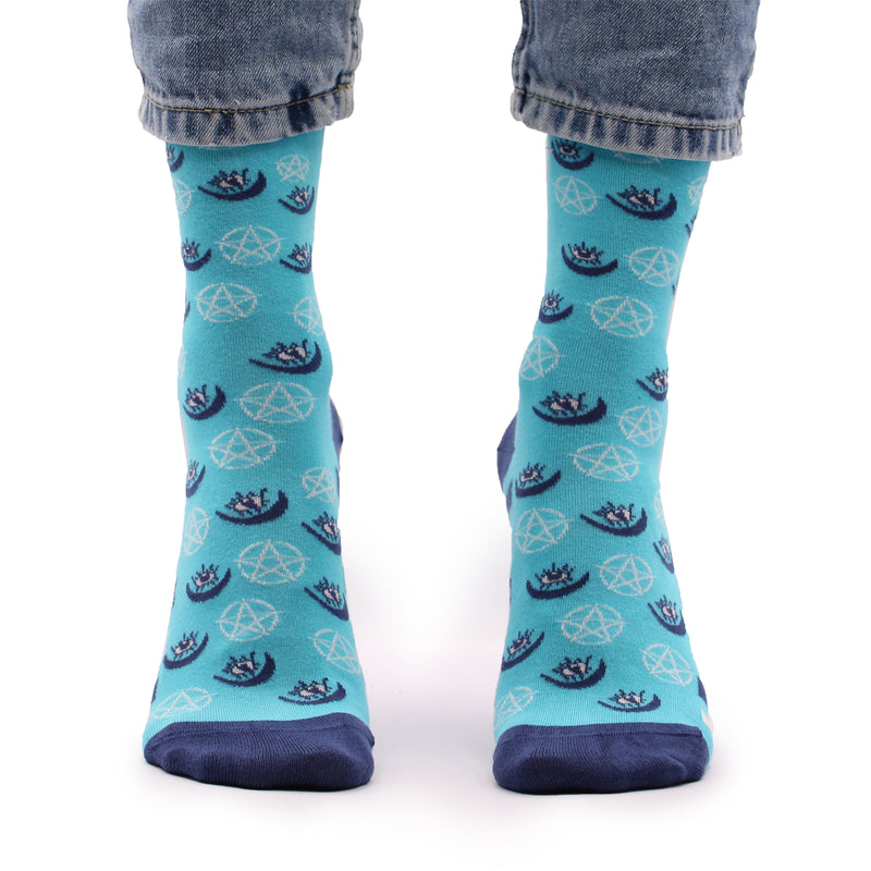 AW Gifts Hop Hare Bamboe Sokken - 36-40 - Pentagram en Boze Oog - BamS-20F