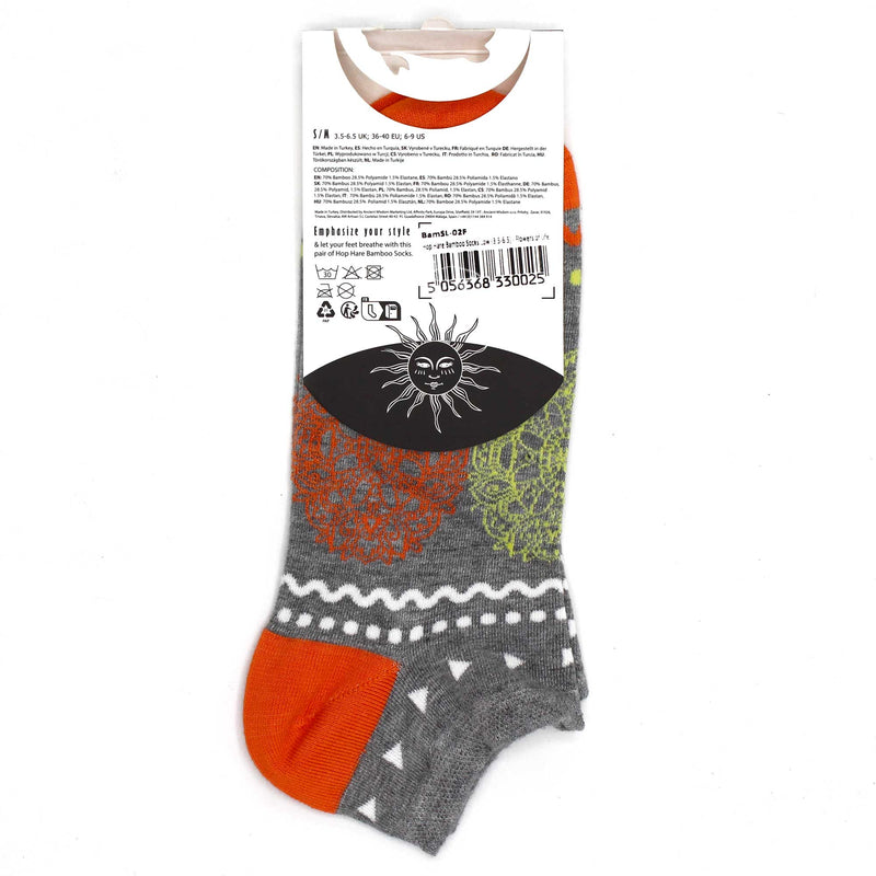 AW Gifts Hop Hare Bamboe Enkelsokken - 36-40 - Bloemen van het Leven - BamSL-02F