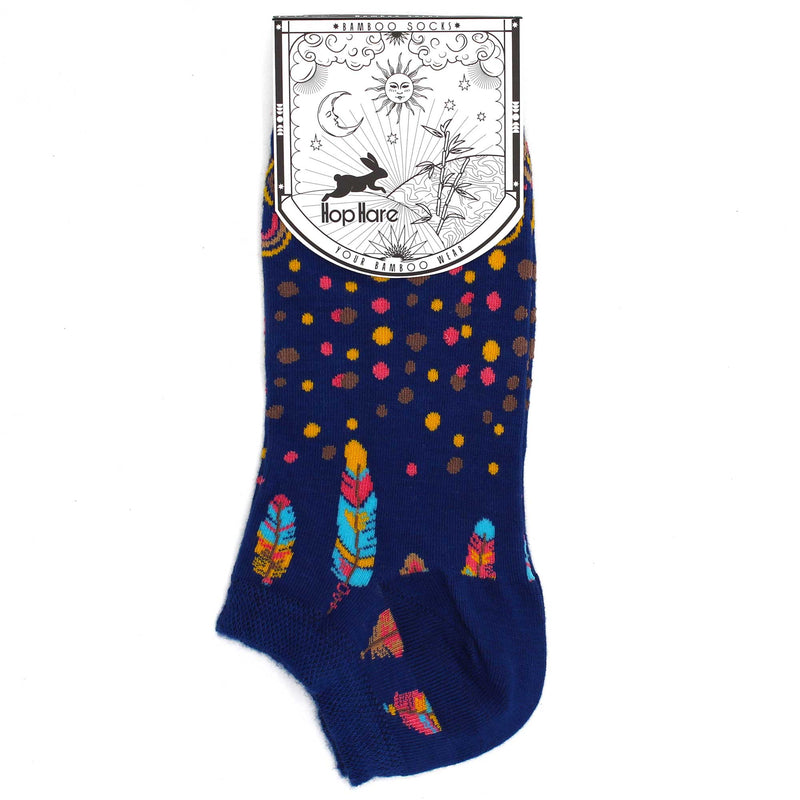AW Gifts Hop Hare Bamboe Enkelsokken - 36-40 - Indiase Veren - BamSL-03F