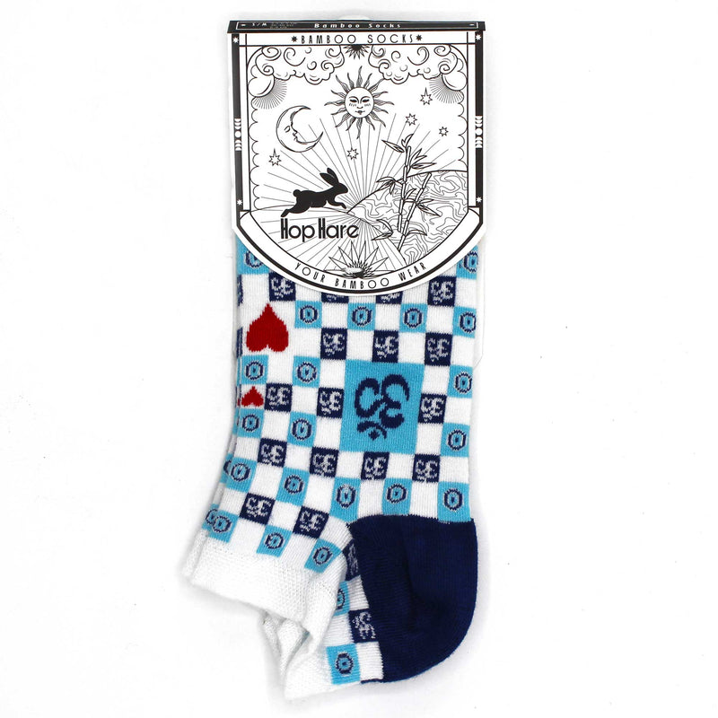 AW Gifts Hop Hare Bamboe Enkelsokken - 36-40 - Om en Boze Oog - BamSL-05F