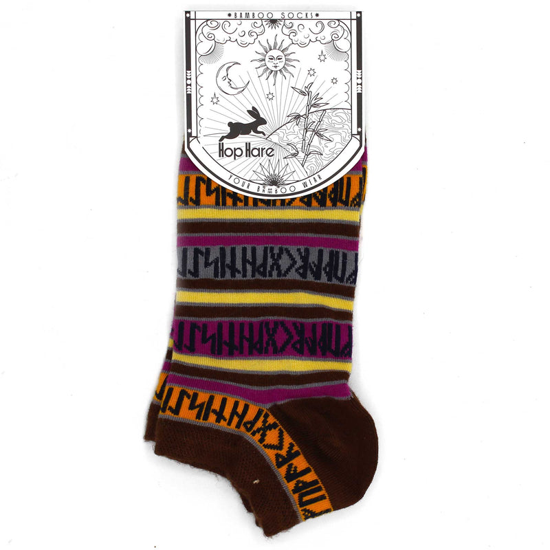 AW Gifts Hop Hare Bamboe Enkelsokken - 41-46 - Runenstenen - BamSL-06F-M