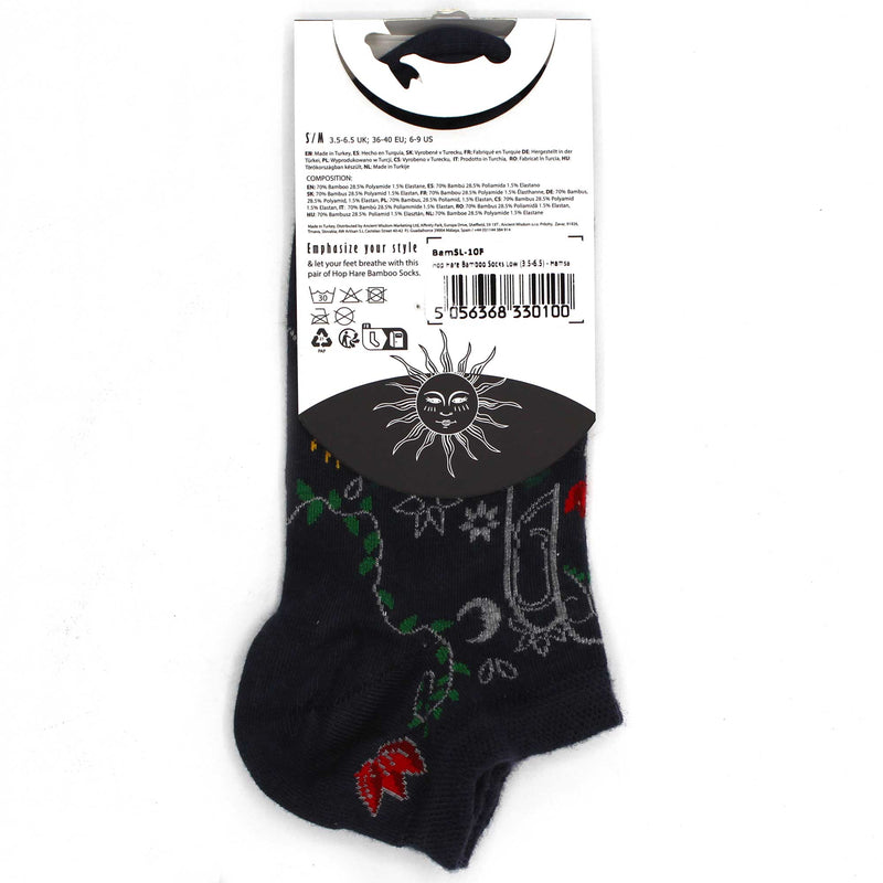 AW Gifts Hop Hare Bamboe Enkelsokken - 41-46 - Hamsa - BamSL-10F-M