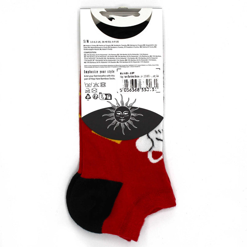 AW Gifts Hop Hare Bamboe Enkelsokken - 36-40 - Gelukkige Kat - BamSL-13F