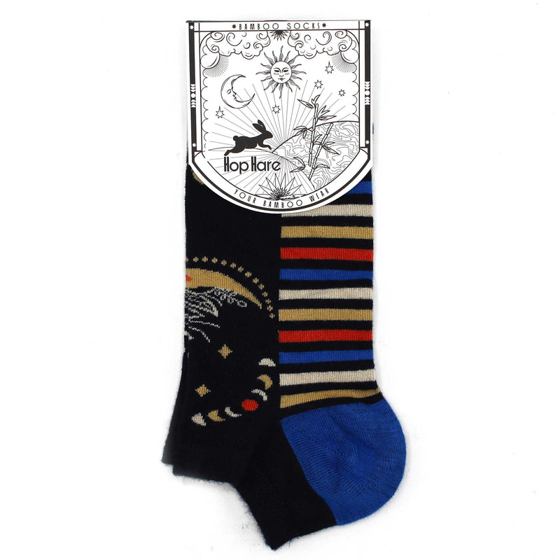 AW Gifts Hop Hare Bamboe Enkelsokken - 36-40 - Maanfasen - BamSL-16F