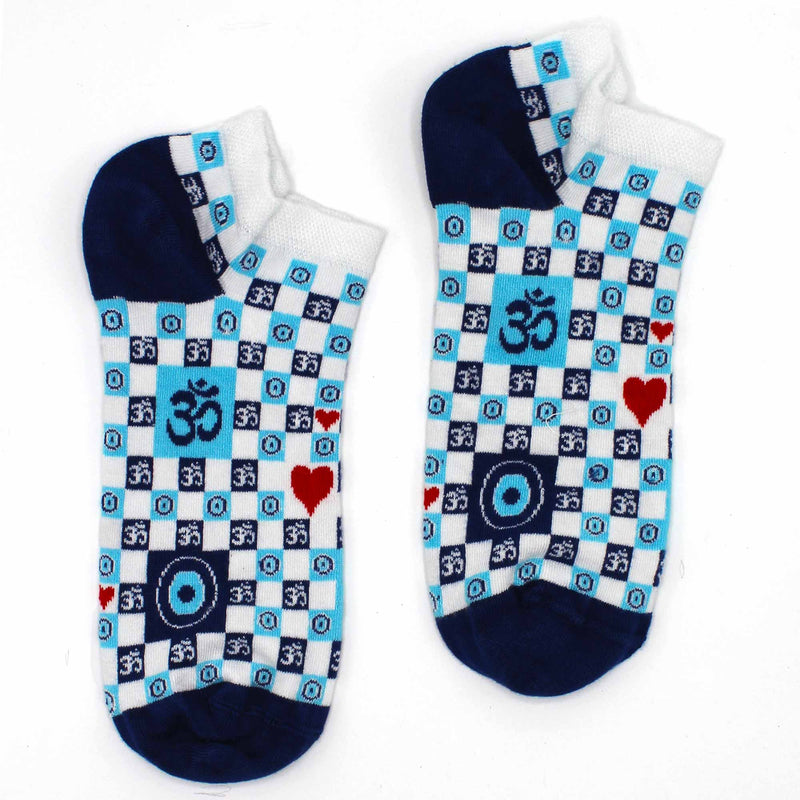 AW Gifts Hop Hare Bamboe Enkelsokken - 36-40 - Om en Boze Oog - BamSL-05F