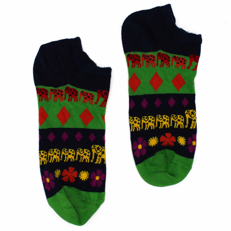 AW Gifts Hop Hare Bamboe Enkelsokken - 41-46 - Gelukkige Olifant - BamSL-08F-M