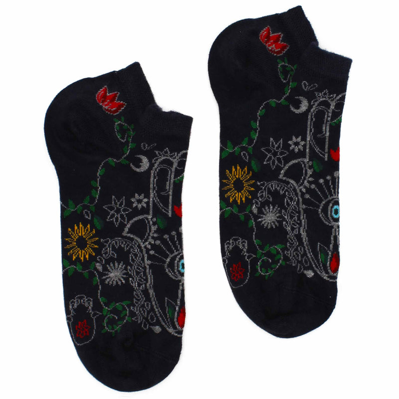 AW Gifts Hop Hare Bamboe Enkelsokken - 41-46 - Hamsa - BamSL-10F-M