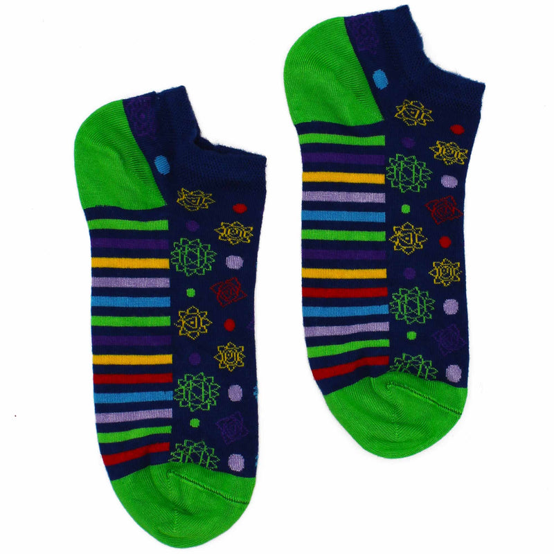 AW Gifts Hop Hare Bamboe Enkelsokken - 36-40 - 7 Chakra - BamSL-15F