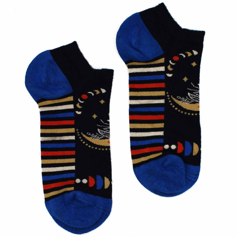 AW Gifts Hop Hare Bamboe Enkelsokken - 36-40 - Maanfasen - BamSL-16F