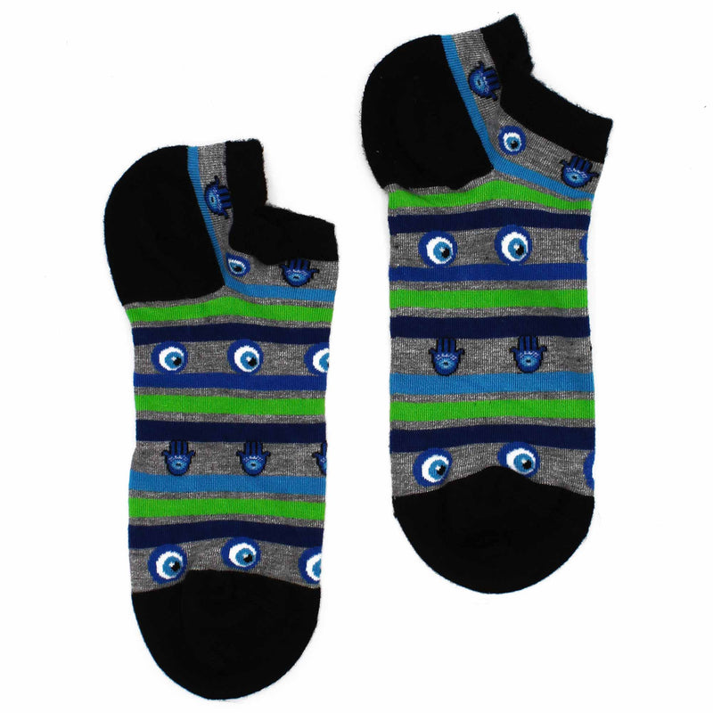AW Gifts Hop Hare Bamboe Enkelsokken - 36-40 - Boze Oog en Hamsa - BamSL-18F