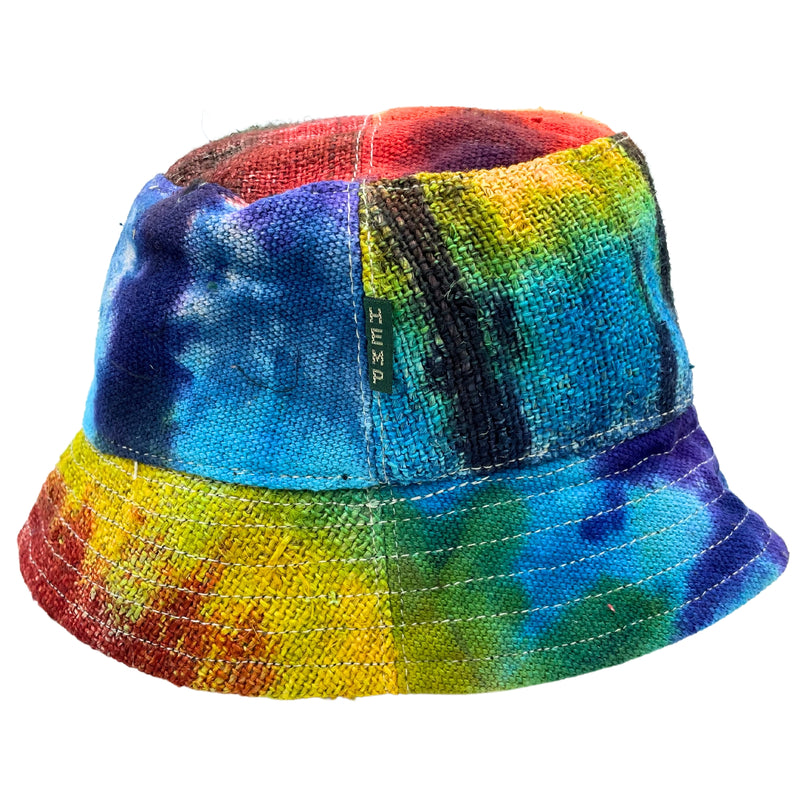 Hennep- en katoenen Boho Festival Hoed - Tie-Dye - HempH-04