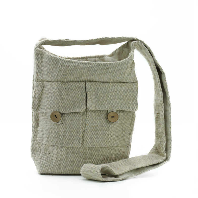 Tas met twee zakken in natuurlijke tinten - Natuurlijk - Medium - NTTP-01