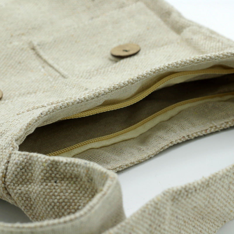 Tas met twee zakken in natuurlijke tinten - Natuurlijk - Medium - NTTP-01