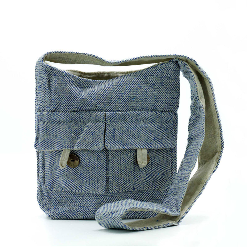 Tas met twee zakken in natuurlijke tinten - Comp Denim - Medium - NTTP-04