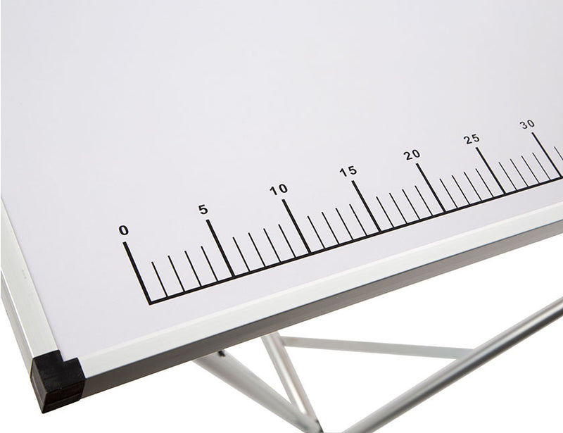 Practo Home behangtafel multifunctioneel 3m aluminium - met maataanduiding - B133